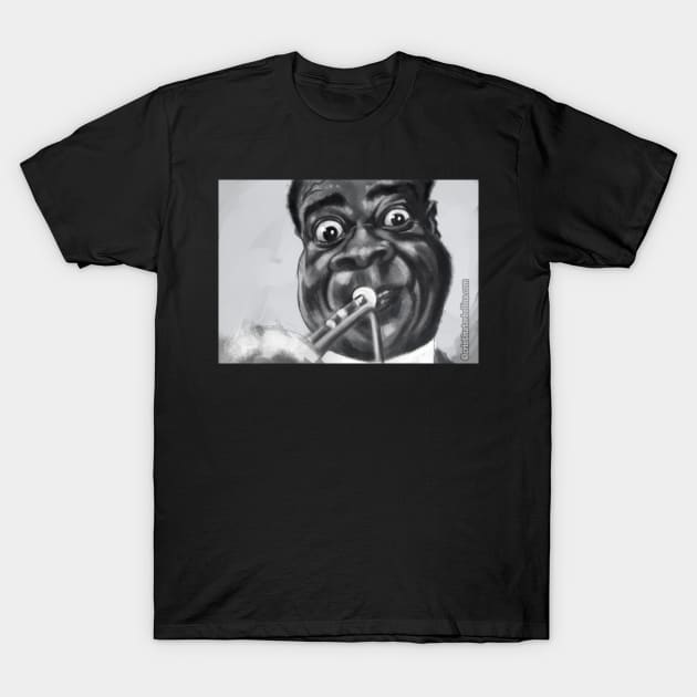 Louis Armstrong T-Shirt by cristinatorbellina